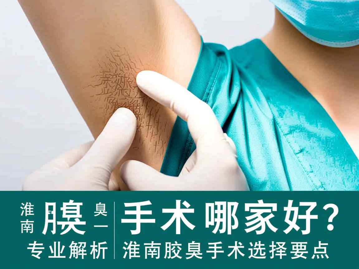 淮南腋臭手术哪家好？专业解析淮南腋臭手术选择要点