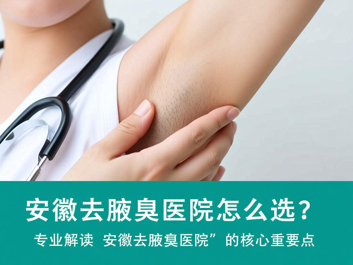 安徽去腋臭医院怎么选？专业解读安徽去腋臭医院的核心要点