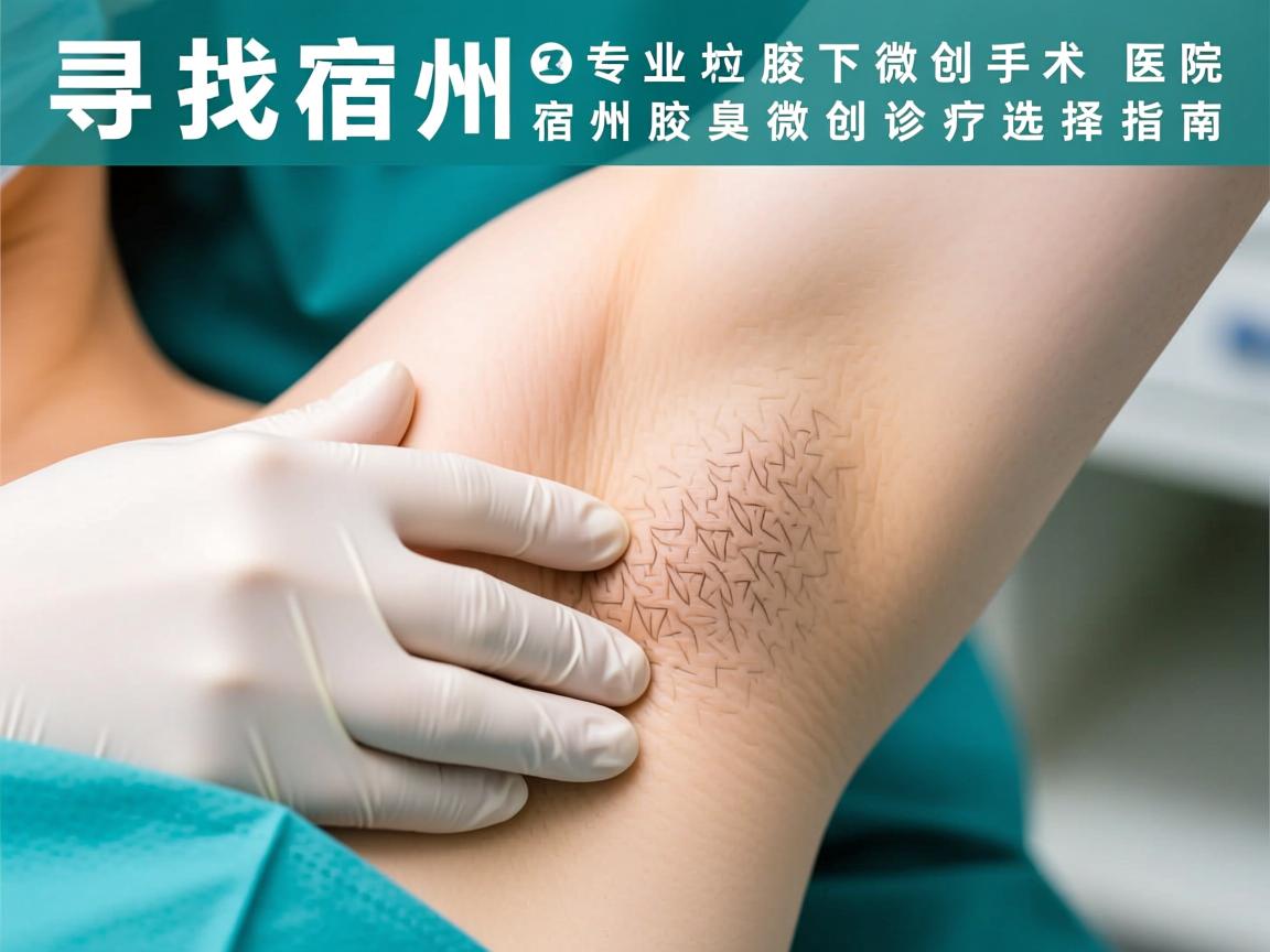 寻找宿州专业腋下微创手术医院，宿州腋臭微创诊疗选择指南