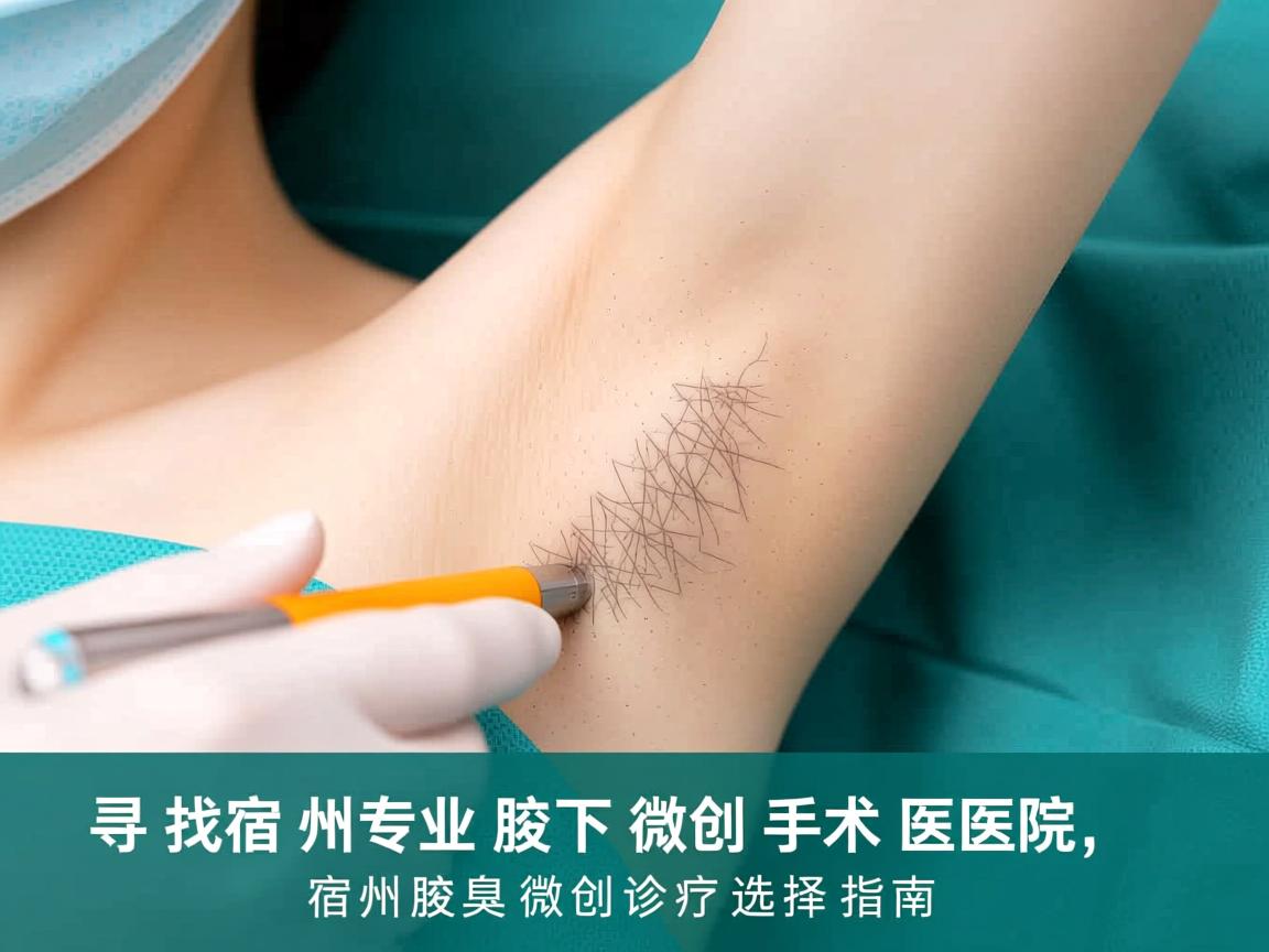 寻找宿州专业腋下微创手术医院，宿州腋臭微创诊疗选择指南