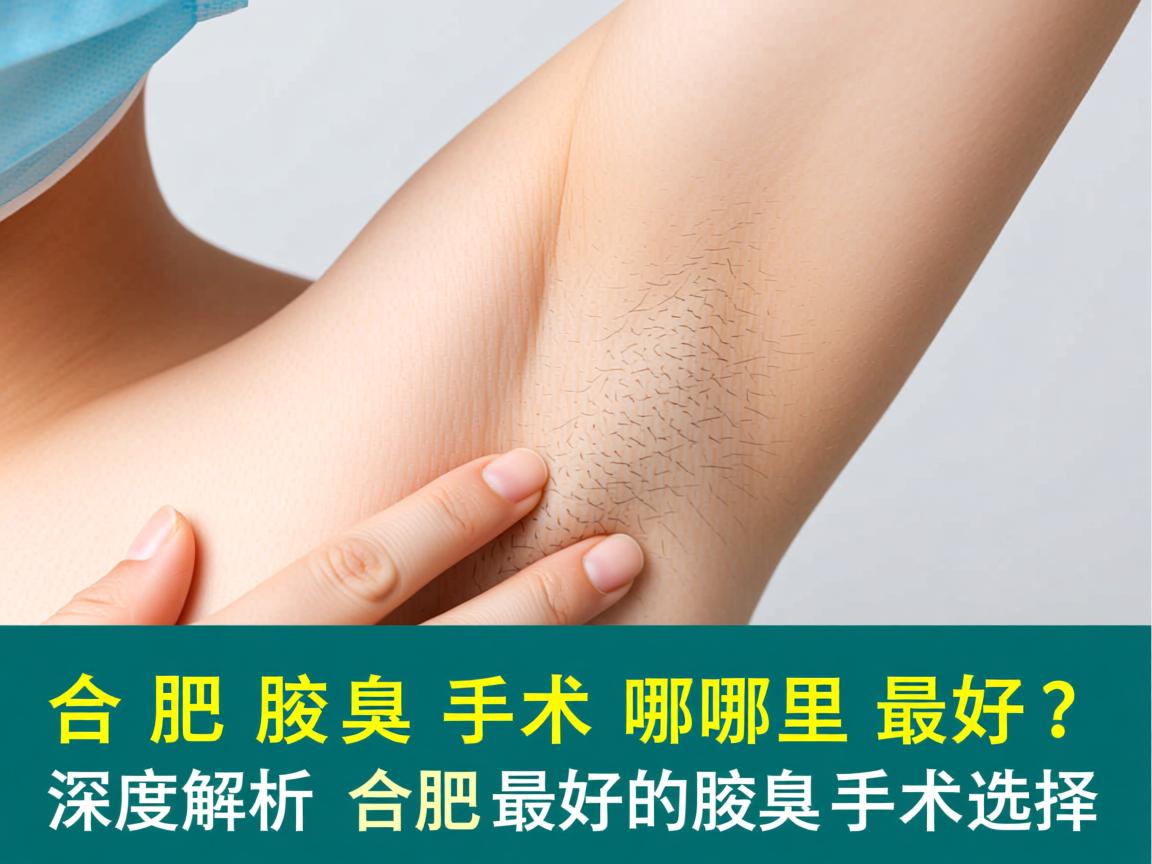 合肥腋臭手术哪里最好？深度解析合肥最好的腋臭手术选择