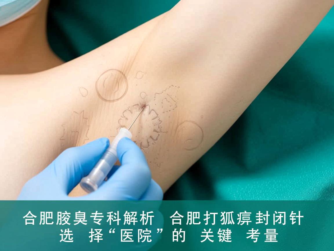 合肥腋臭专科解析,合肥打狐臭封闭针,选择医院的关键考量 合肥腋臭专科解析,合肥打狐臭封闭针,选择医院的关键考量