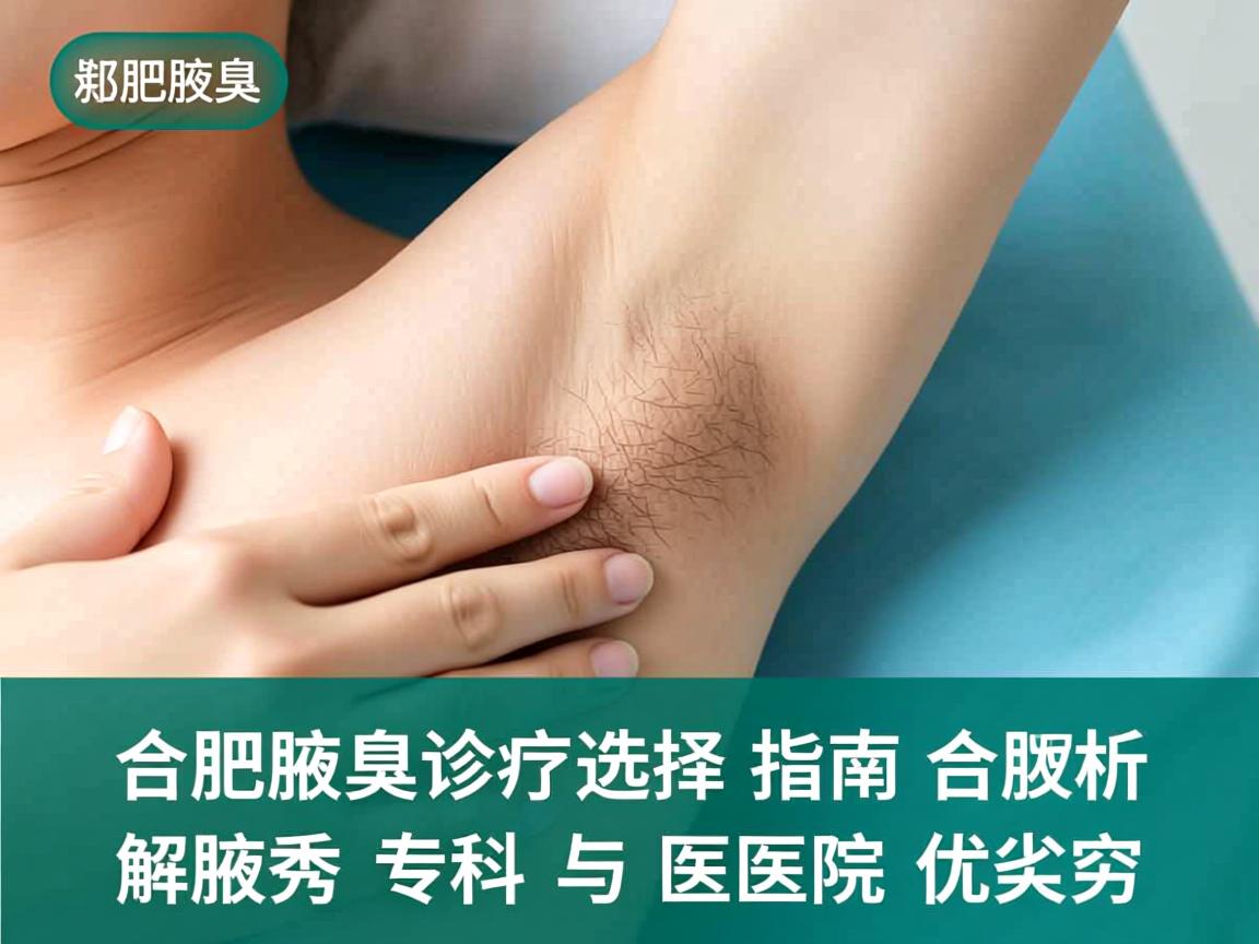合肥腋臭诊疗选择指南，解析合肥腋秀专科与医院优劣对比