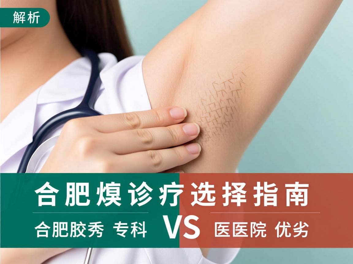 合肥腋臭诊疗选择指南，解析合肥腋秀专科与医院优劣对比