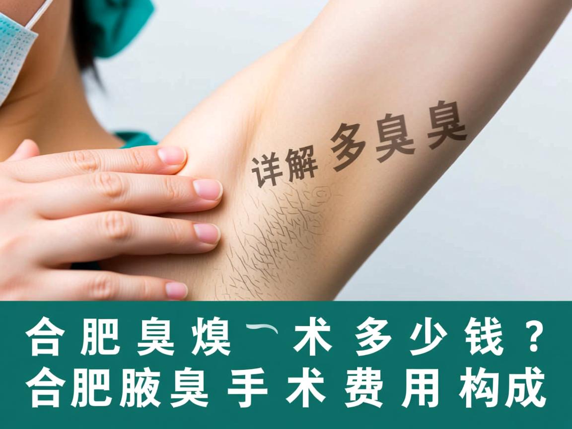 合肥腋臭手术多少钱？详解合肥腋臭手术费用构成