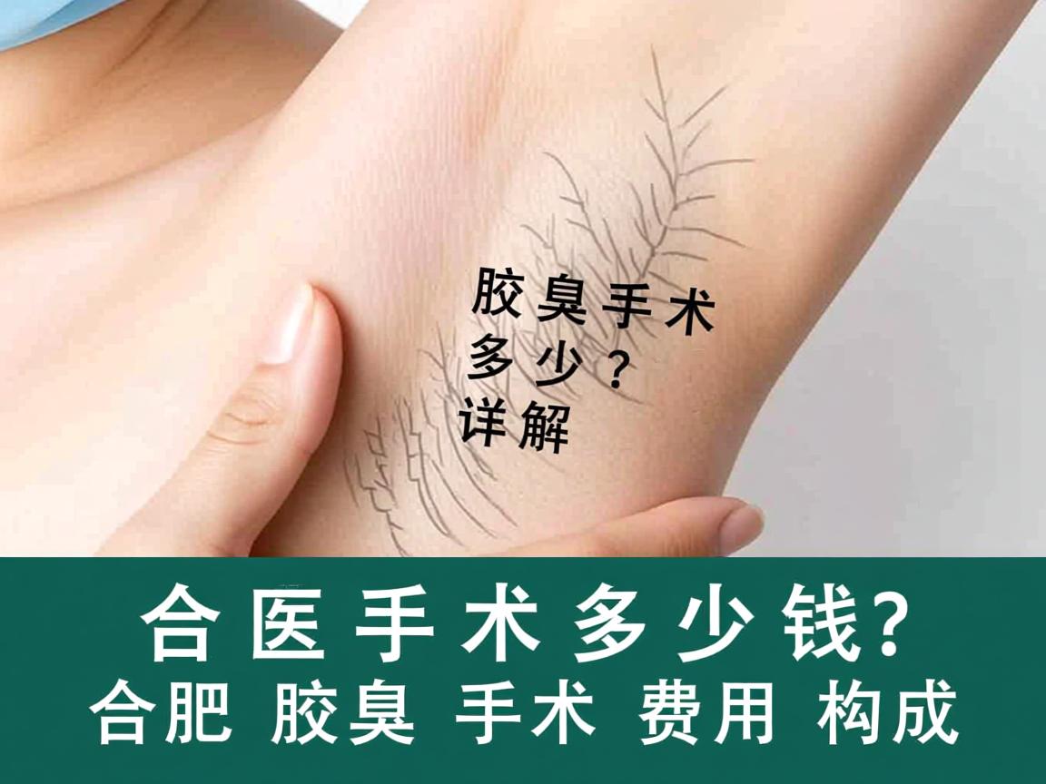 合肥腋臭手术多少钱？详解合肥腋臭手术费用构成
