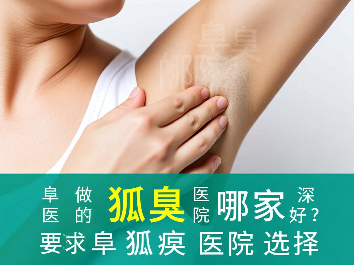 阜阳做狐臭的医院哪家好？深度解析阜阳狐臭医院选择