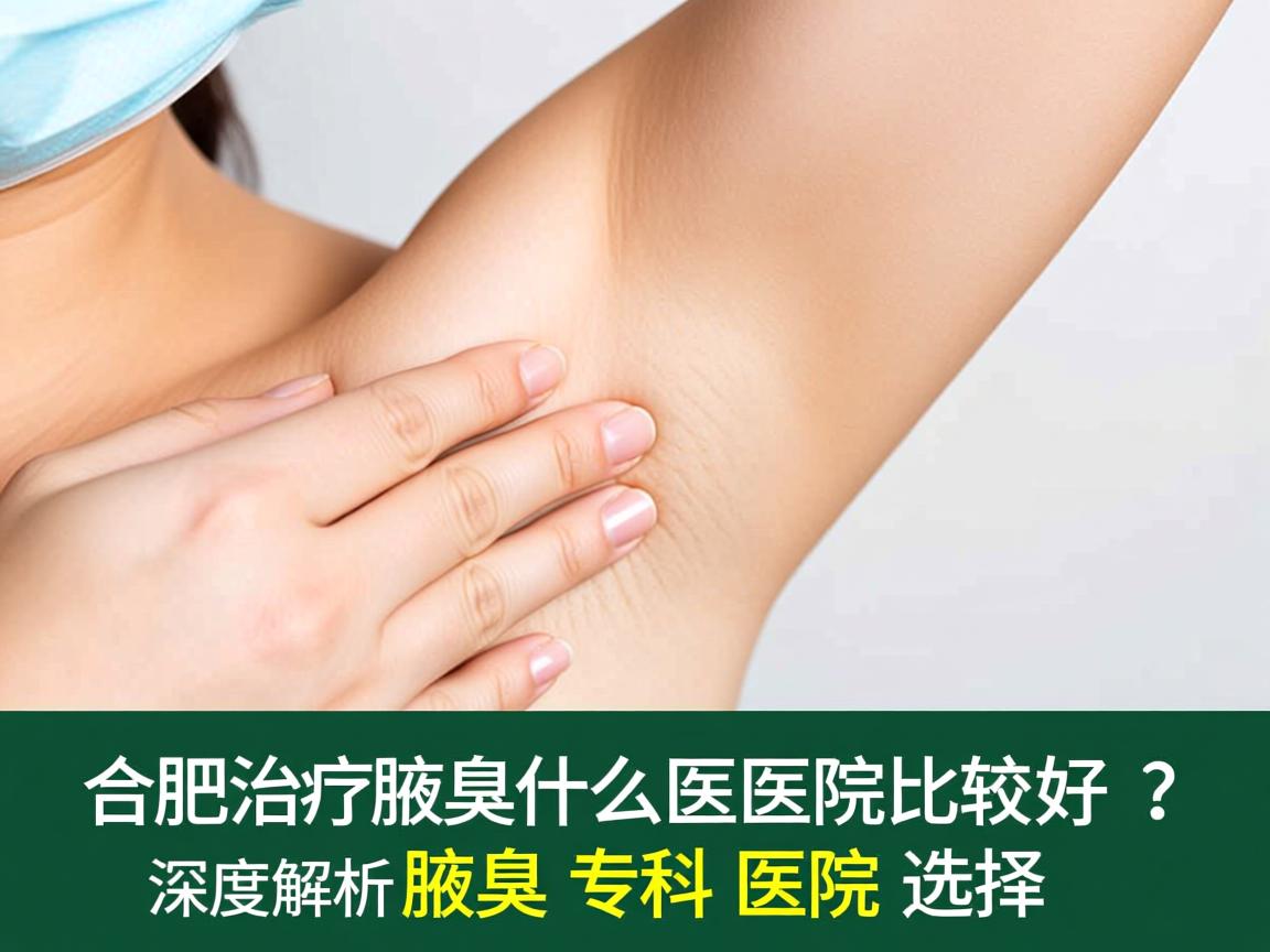 合肥治疗腋臭什么医院比较好？深度解析腋臭专科医院选择