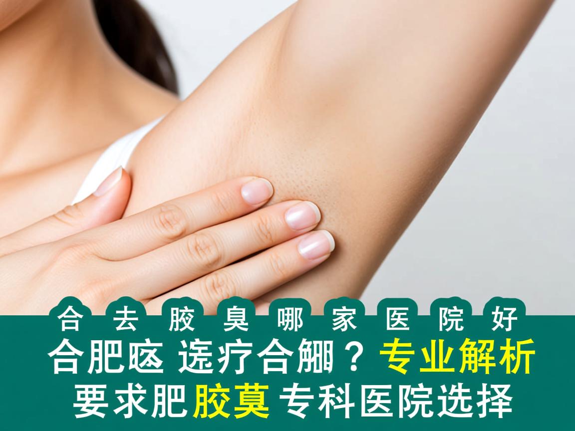 合肥去腋臭哪家医院好？专业解析合肥腋臭专科医院选择