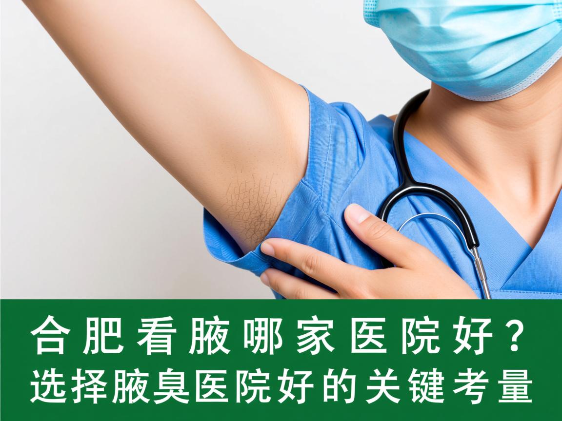 合肥看腋臭哪家医院好？选择腋臭医院好的关键考量