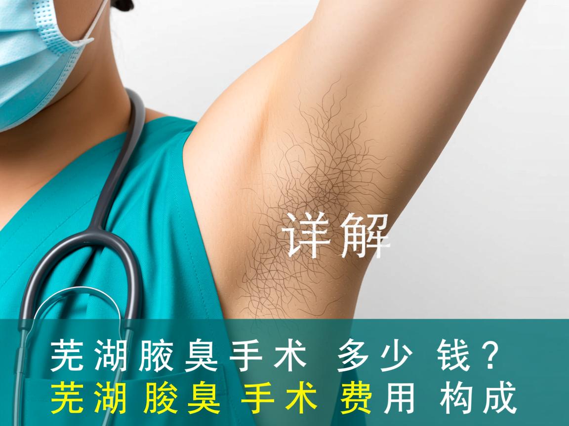 芜湖腋臭手术多少钱？详解芜湖腋臭手术费用构成