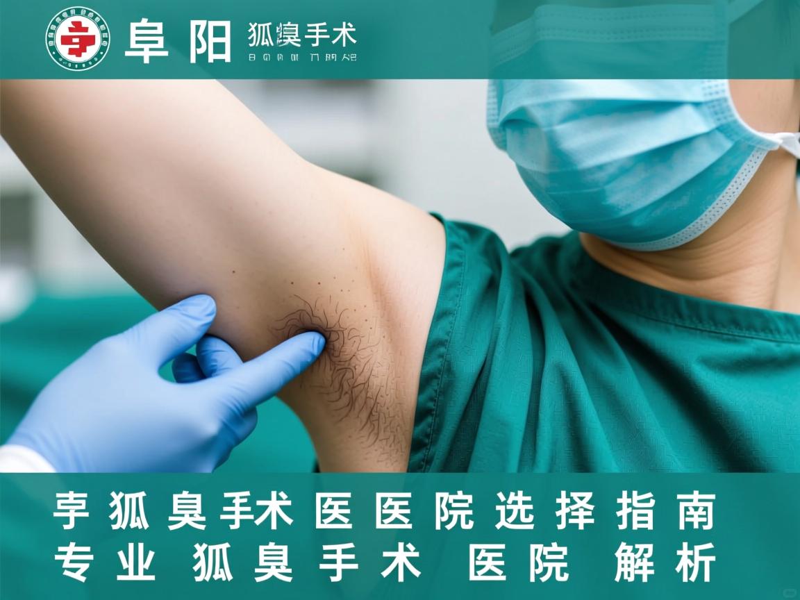 阜阳狐臭手术医院选择指南，专业狐臭手术医院解析