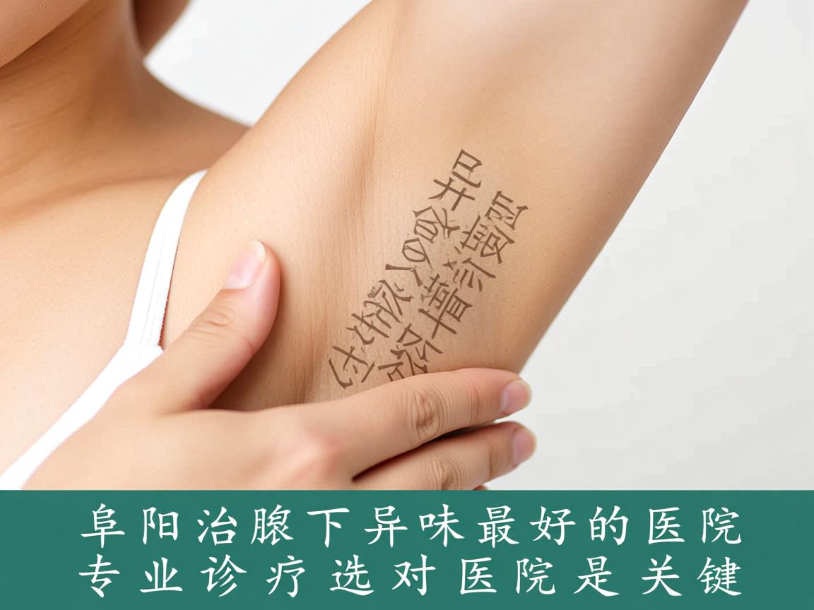 阜阳治腋下异味最好的医院，专业诊疗选对医院是关键