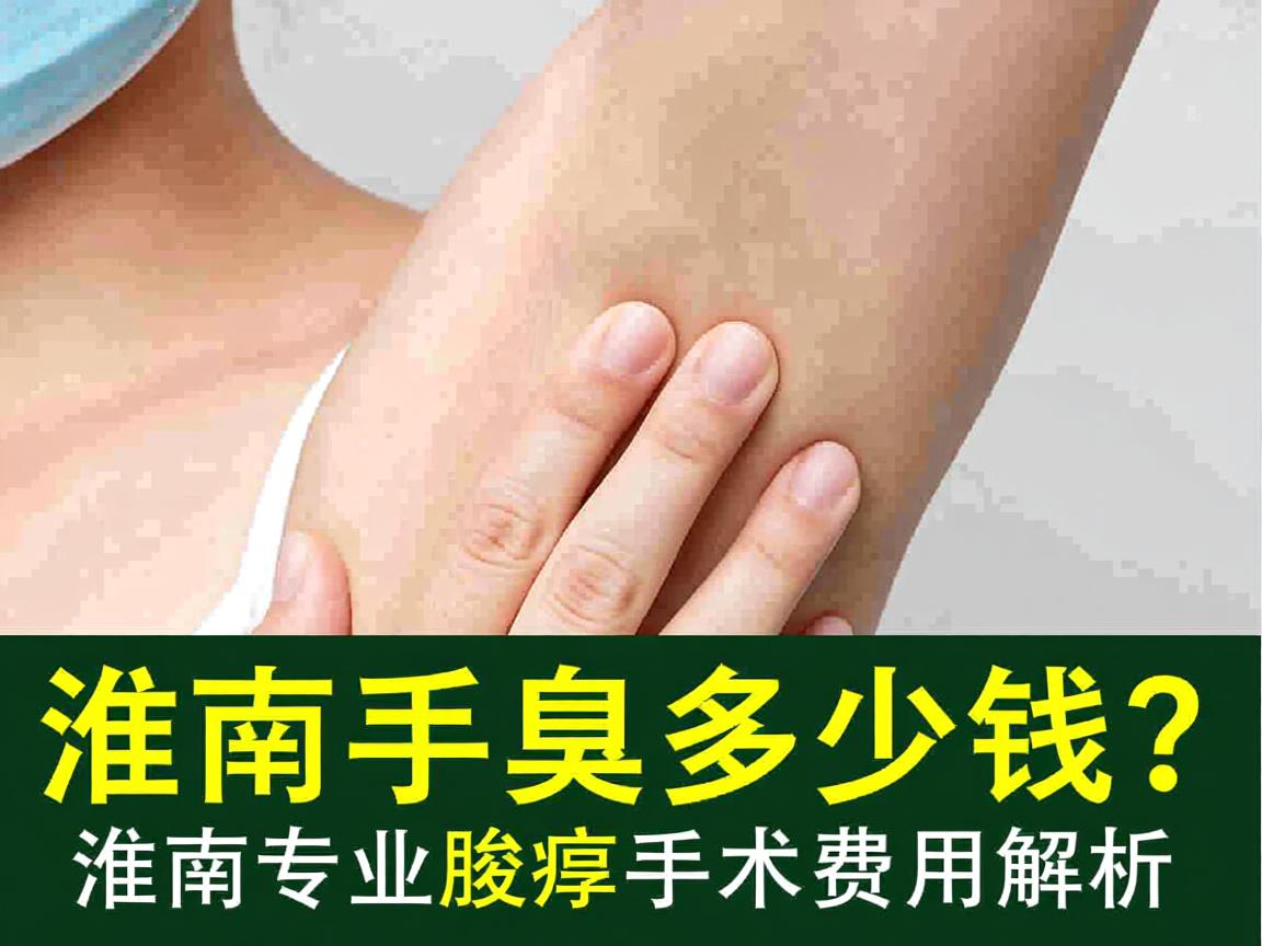 淮南腋臭手术多少钱？淮南专业腋臭手术费用解析