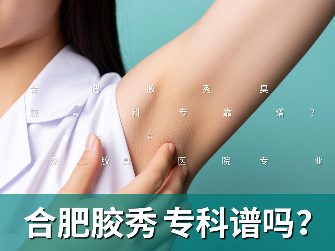 合肥腋秀腋臭专科靠谱吗？深度解析合肥腋秀腋臭医院的专业性