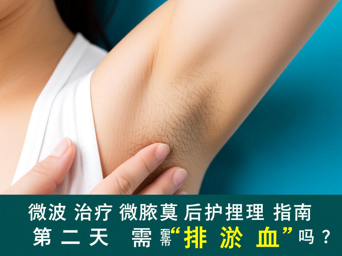 微波治疗腋臭后护理指南，微波治疗后第二天需要排淤血吗？