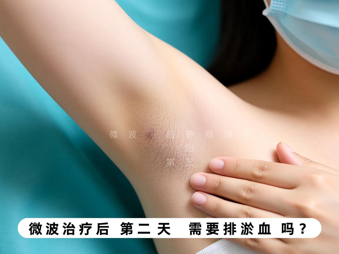 微波治疗腋臭后护理指南，微波治疗后第二天需要排淤血吗？