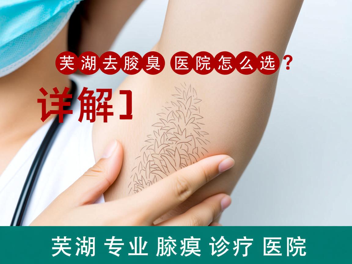 芜湖去腋臭医院怎么选？详解芜湖专业腋臭诊疗医院