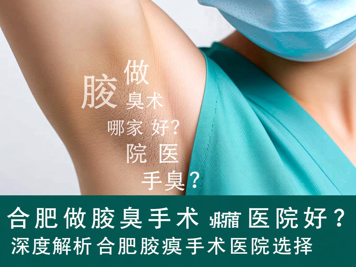 在合肥做腋臭手术哪家医院好？深度解析合肥腋臭手术医院选择