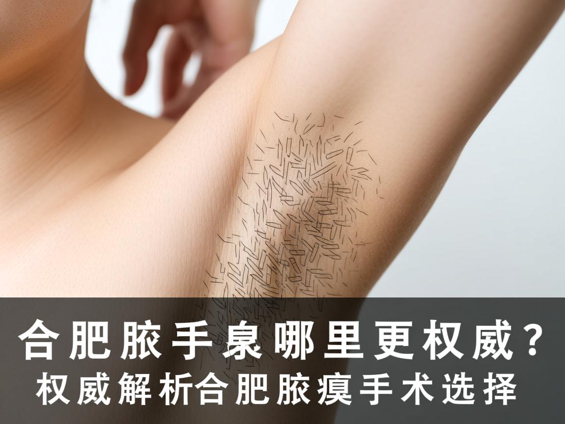 合肥腋臭手术哪里更权威？权威解析合肥腋臭手术选择
