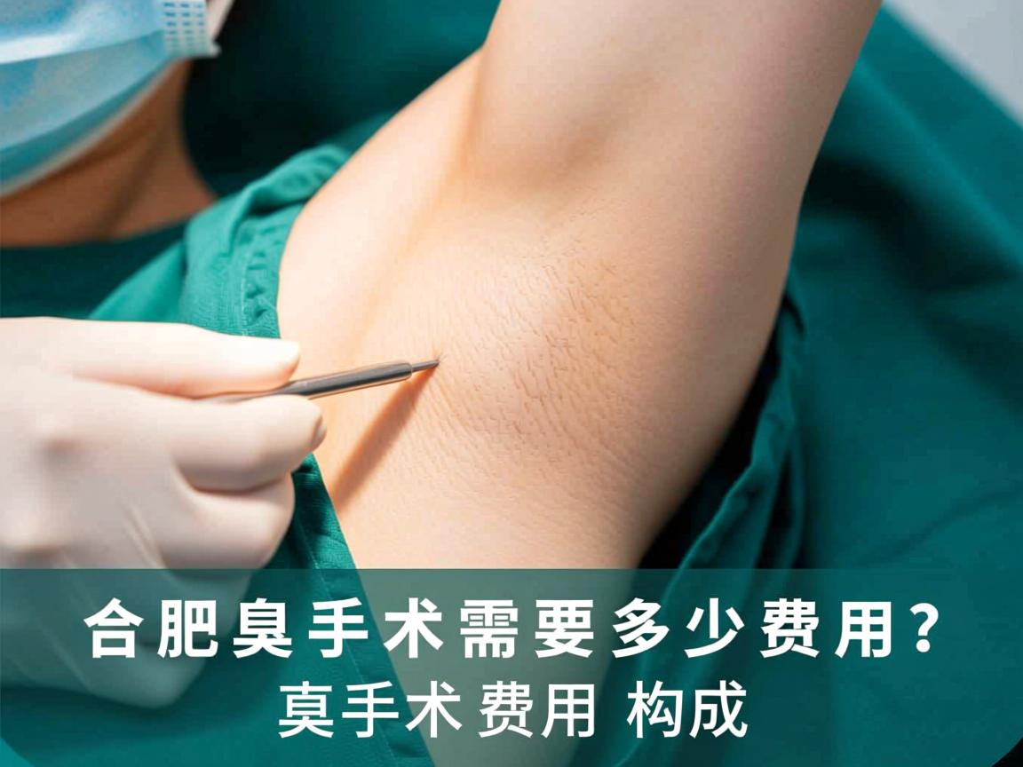 合肥腋臭手术需要多少费用？详解腋臭手术费用构成
