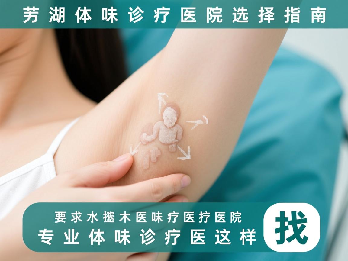 芜湖体味诊疗医院选择指南，专业体味诊疗医院这样找