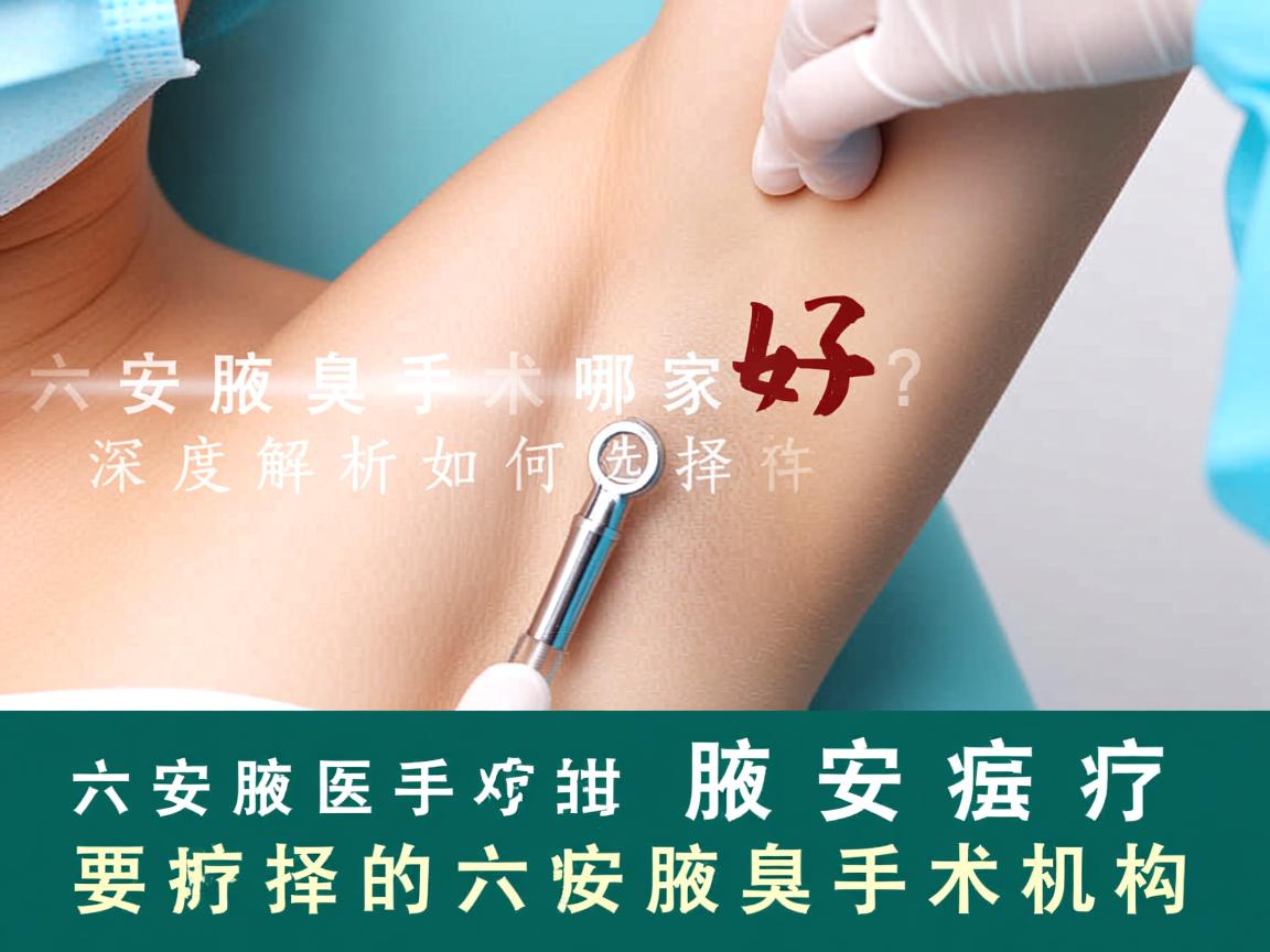 六安腋臭手术哪家好？深度解析如何选择好的六安腋臭手术机构