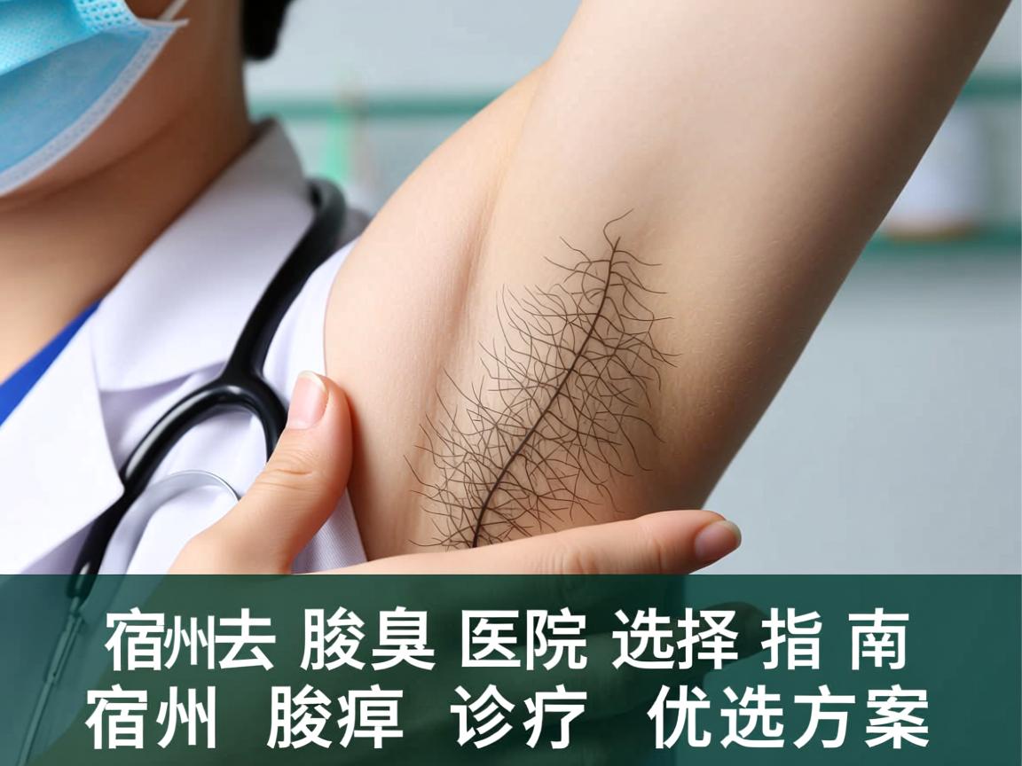 宿州去腋臭医院选择指南，详解宿州腋臭诊疗优选方案