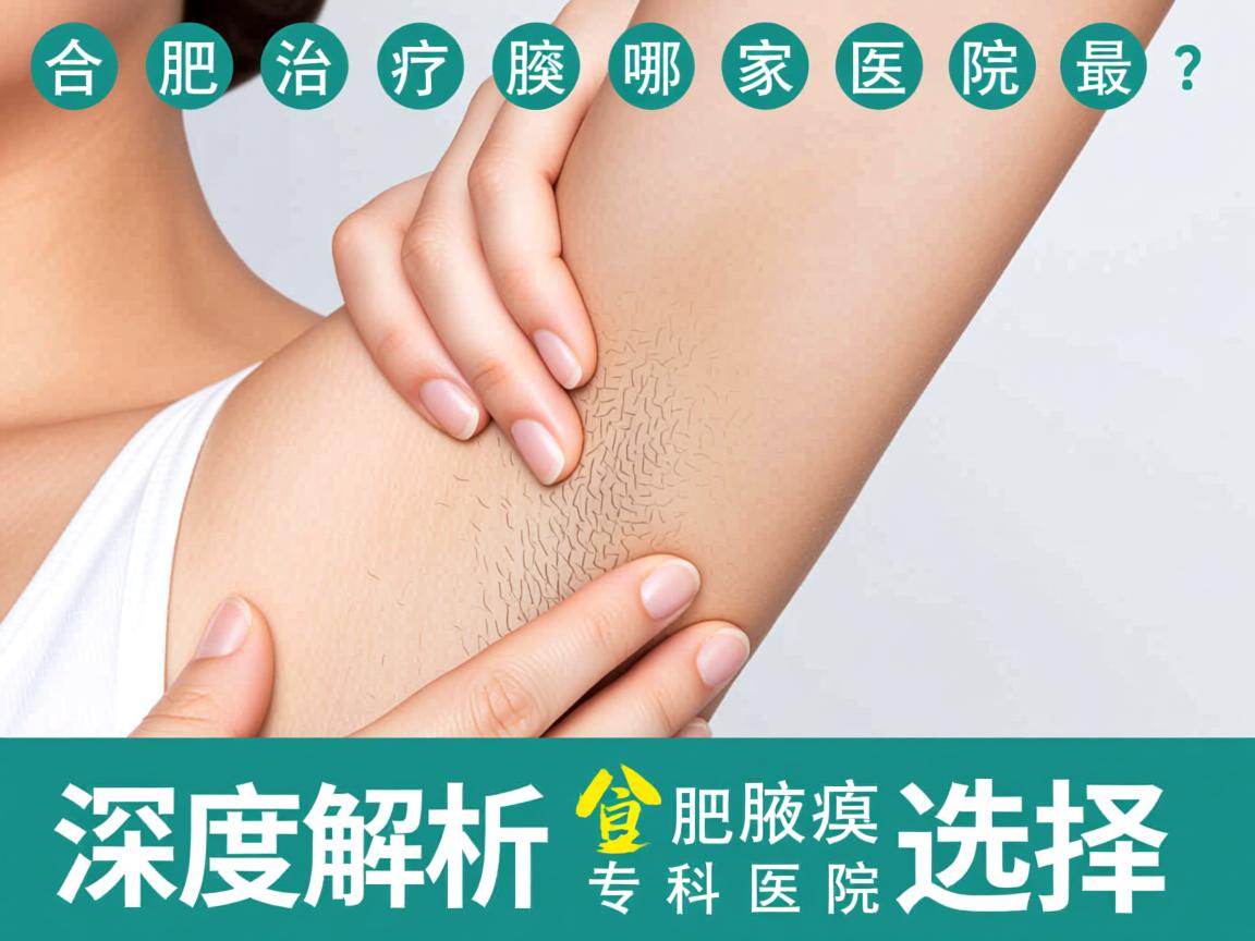 合肥治疗腋臭哪家医院最好？深度解析合肥腋臭专科医院选择