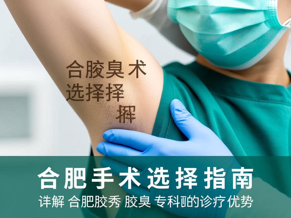 合肥腋臭手术选择指南,详解合肥腋秀腋臭专科的诊疗优势 合肥腋臭手术选择指南,详解合肥腋秀腋臭专科的诊疗优势