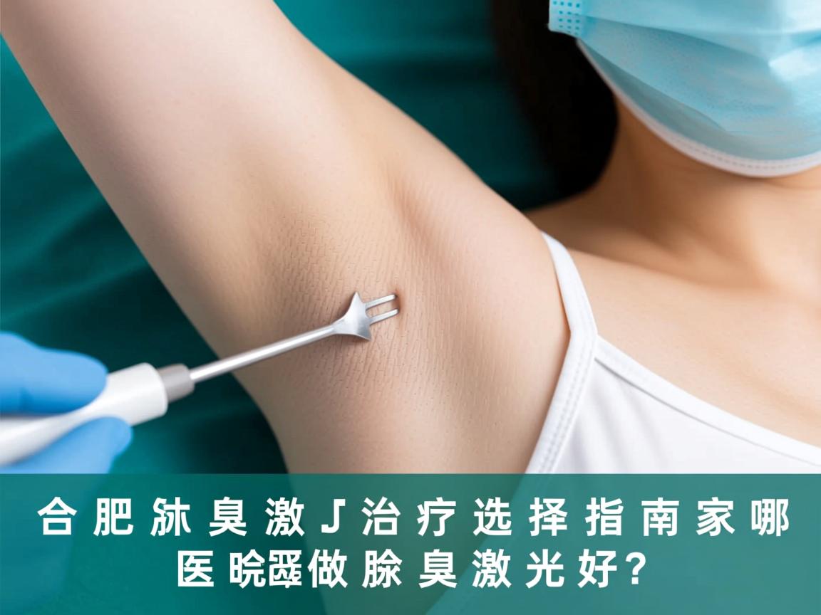 合肥腋臭激光治疗选择指南，哪家医院做腋臭激光好？