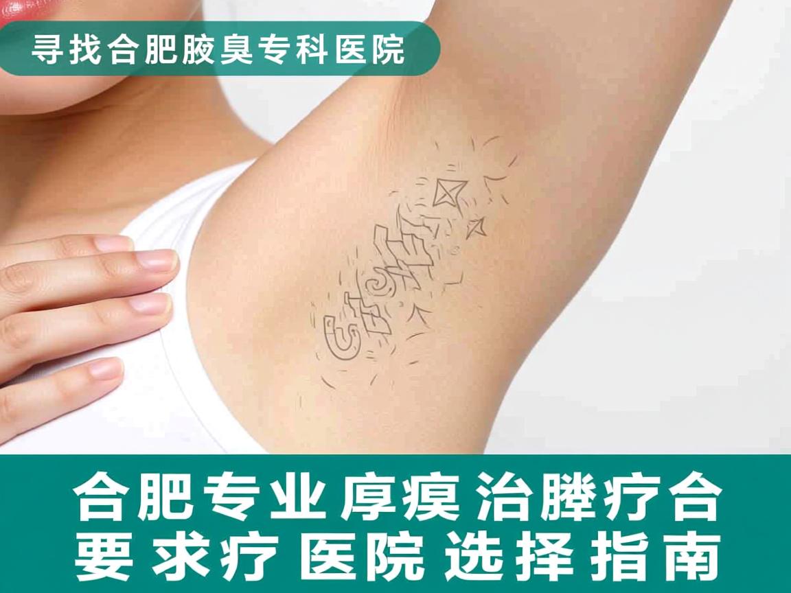 寻找合肥腋臭专科医院，合肥专业腋臭治疗医院选择指南