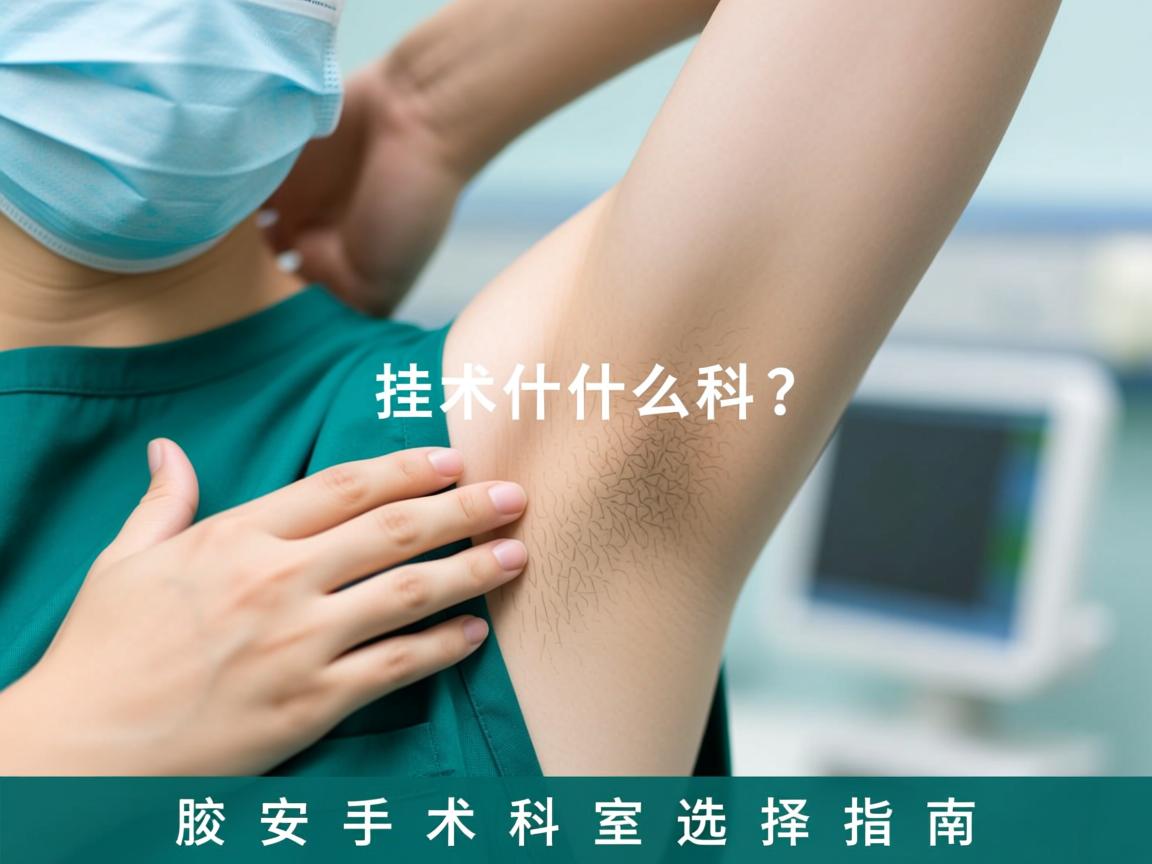 腋臭手术挂什么科？六安腋臭手术科室选择指南