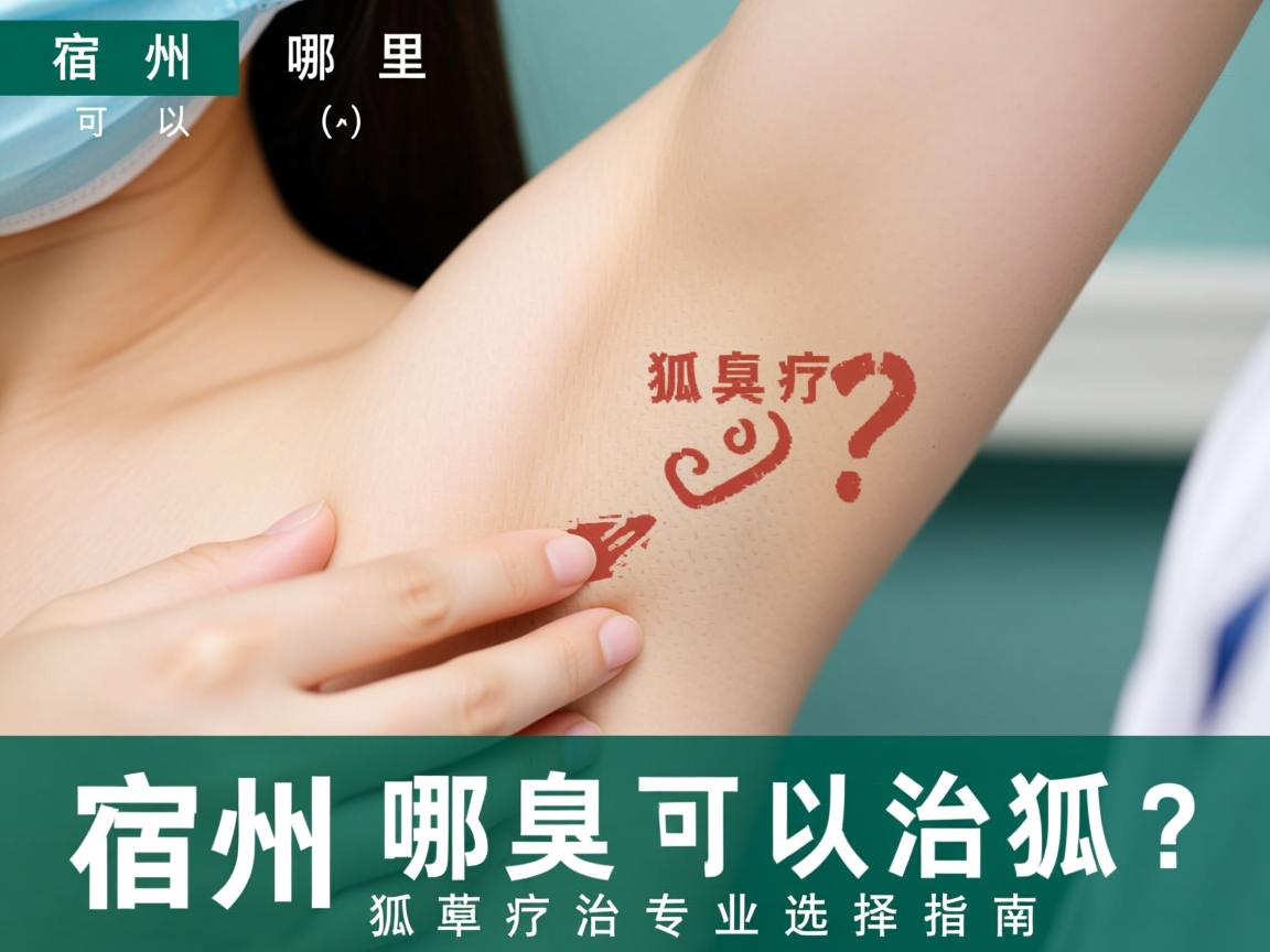 宿州哪里可以治疗狐臭？宿州狐臭治疗专业选择指南