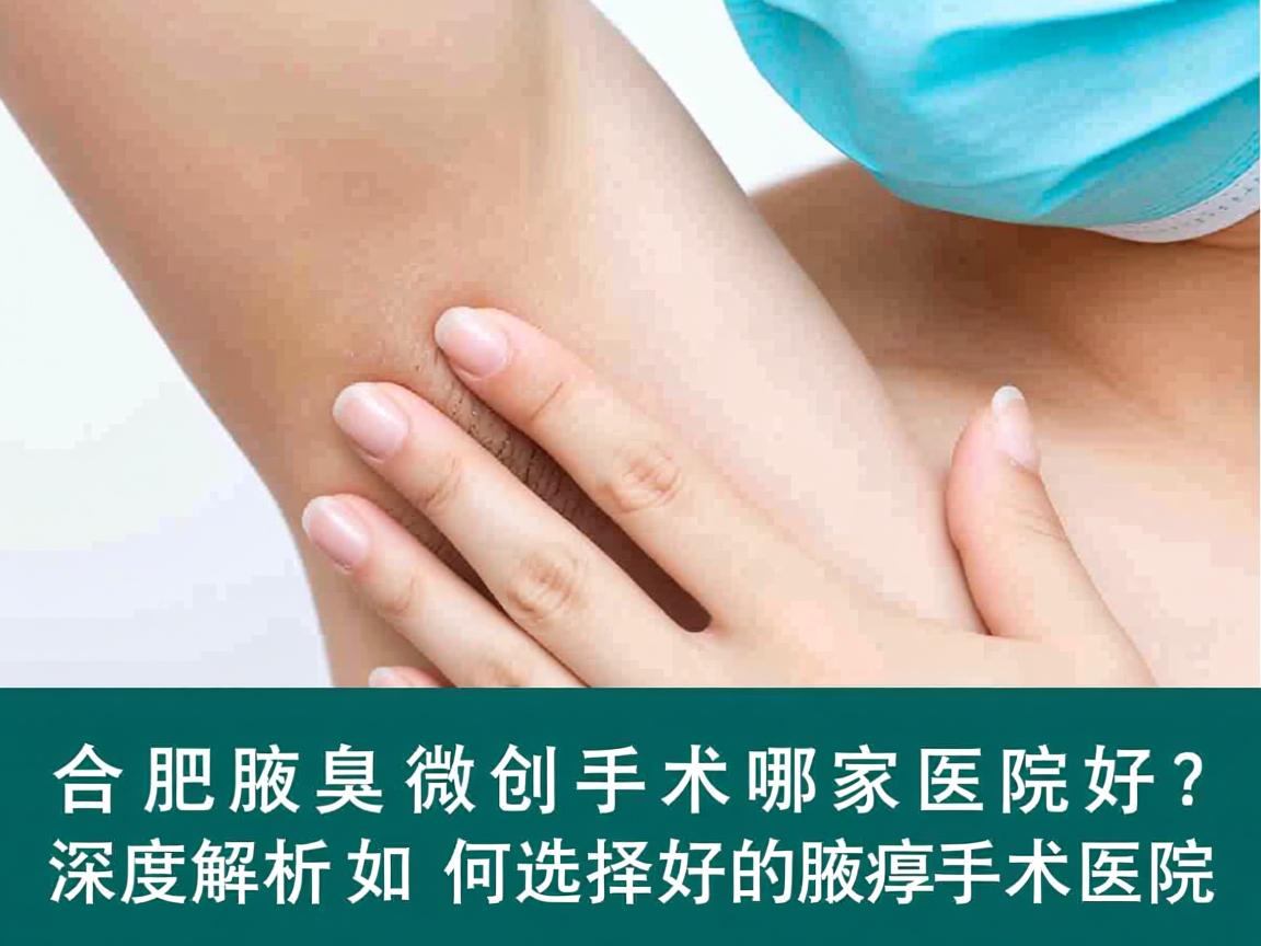合肥腋臭微创手术哪家医院好？深度解析如何选择好的腋臭手术医院