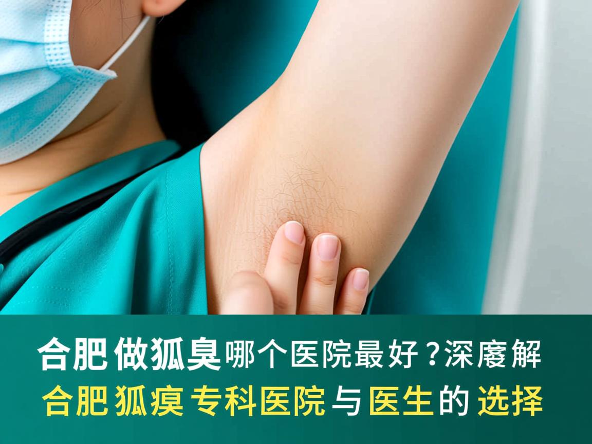 合肥做狐臭哪个医院最好？深度解析合肥狐臭专科医院与医生的选择