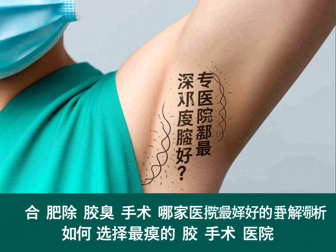 合肥除腋臭手术哪家医院最好?深度解析如何选择最好的腋臭手术医院 合肥除腋臭手术哪家医院最好?深度解析如何选择最好的腋臭手术医院