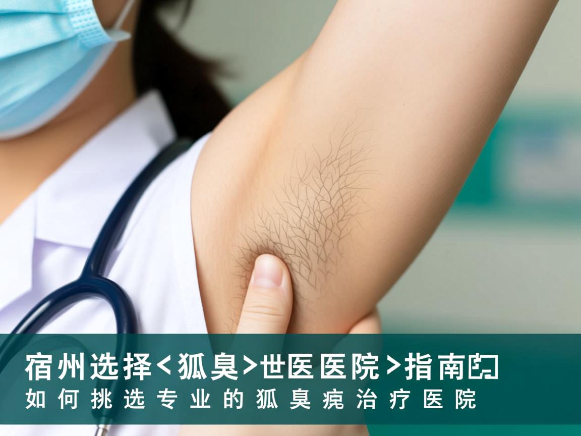 宿州选择狐臭医院指南，如何挑选专业的狐臭治疗医院