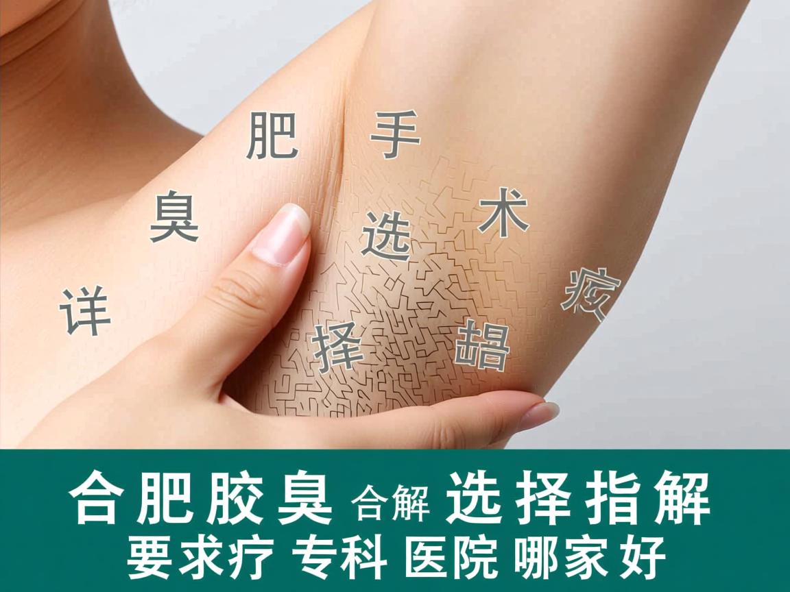 合肥腋臭手术选择指南,详解合肥腋臭专科医院哪家好 合肥腋臭手术选择指南,详解合肥腋臭专科医院哪家好