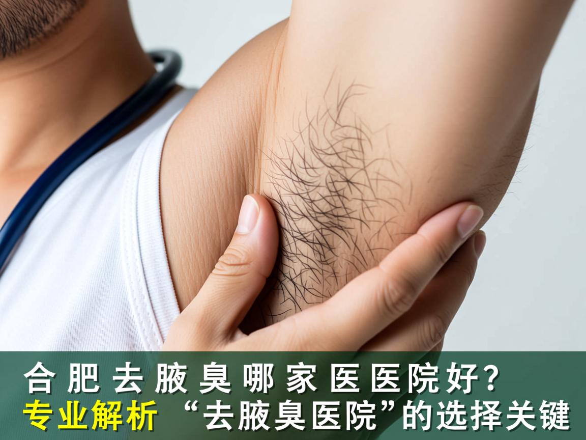 合肥去腋臭哪家医院好？专业解析合肥去腋臭医院的选择关键