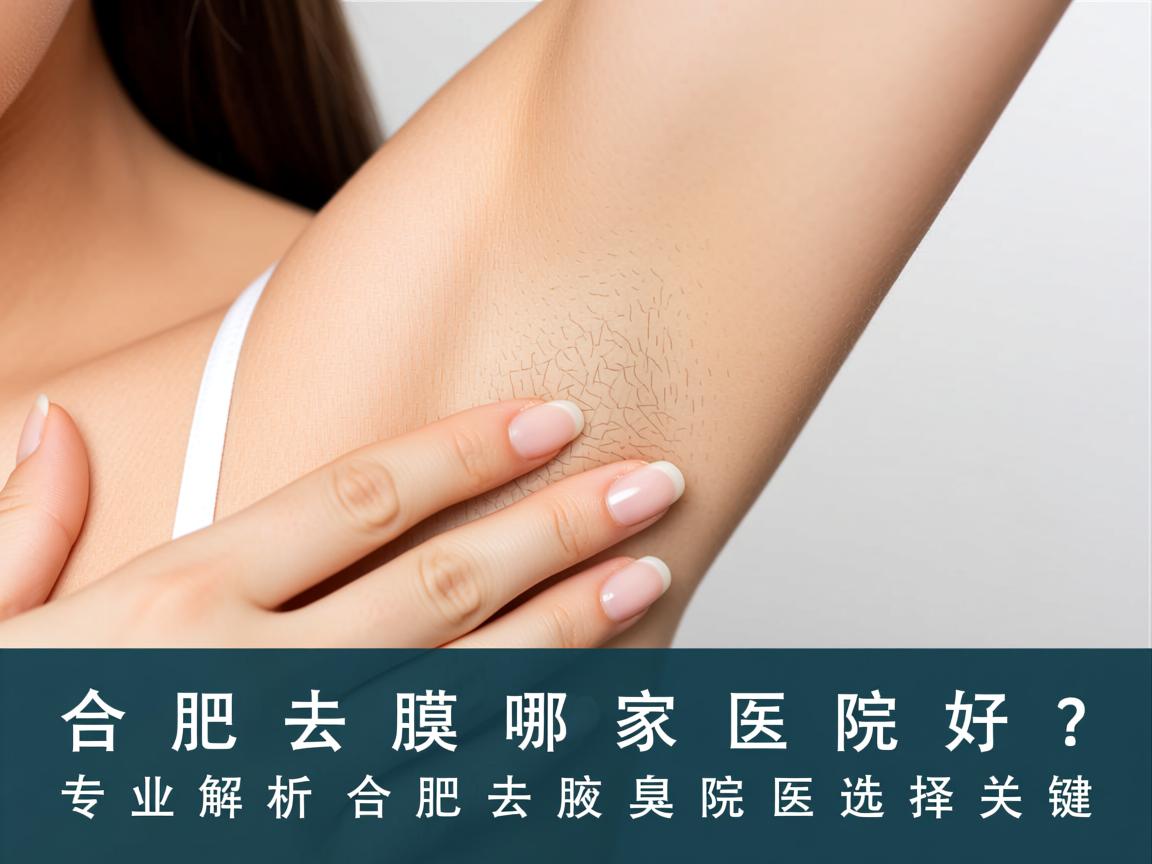 合肥去腋臭哪家医院好？专业解析合肥去腋臭医院的选择关键