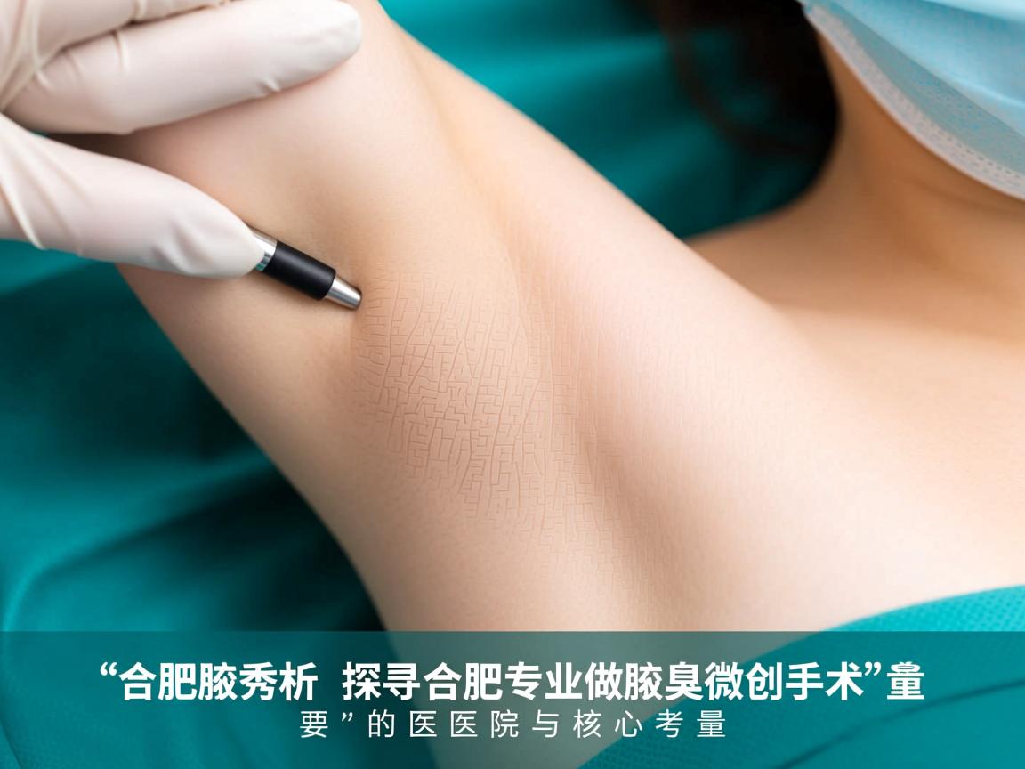 合肥腋秀解析，探寻合肥专业做腋臭微创手术的医院与核心考量