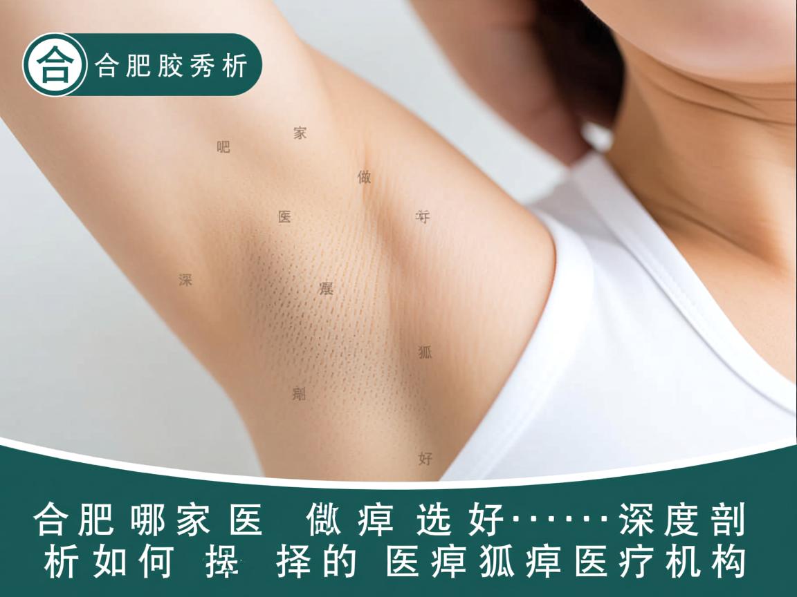 合肥腋秀解析，合肥哪家医做狐臭好，深度剖析如何选择好的狐臭医疗机构