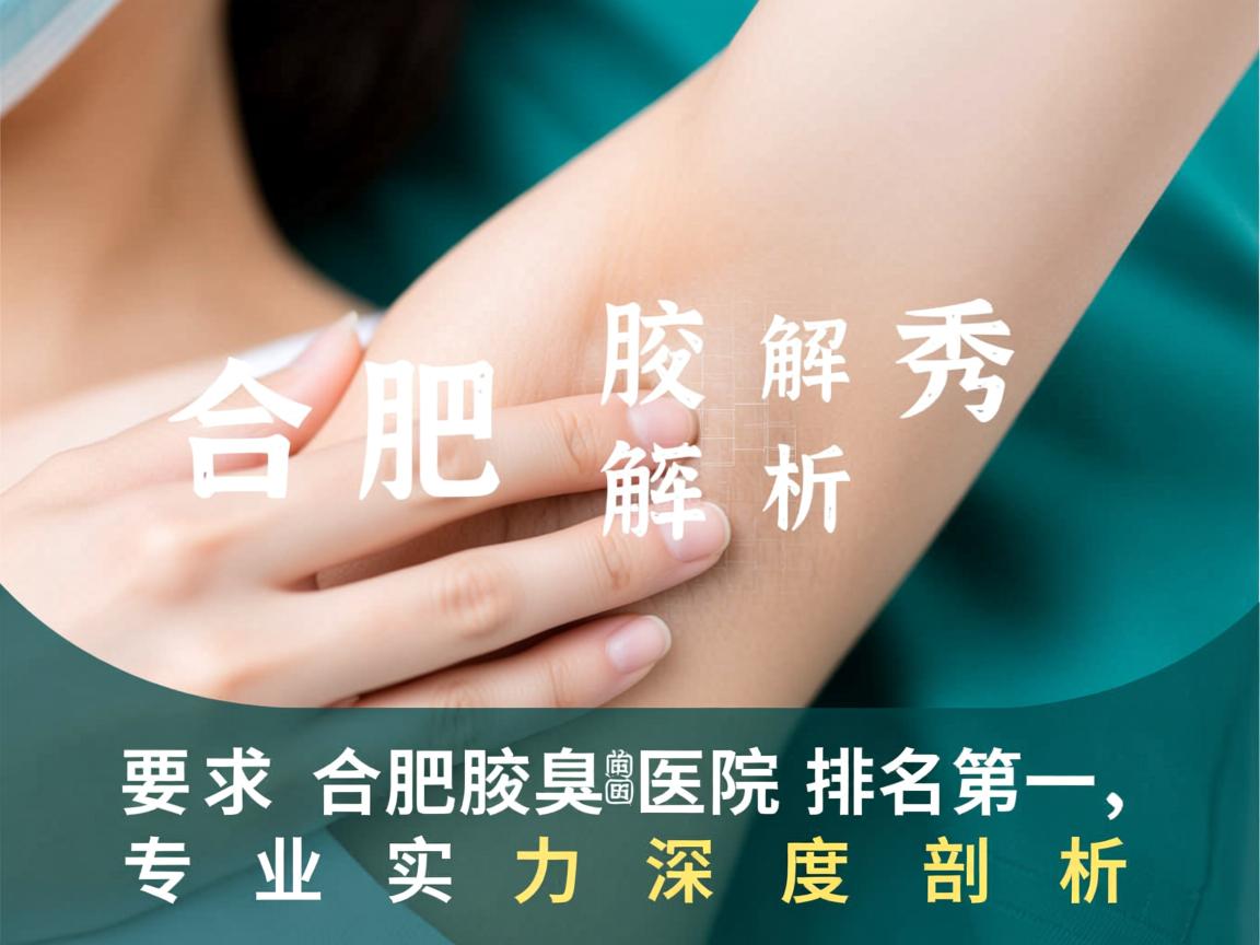 合肥腋秀解析，合肥腋臭医院排名第一，专业实力深度剖析