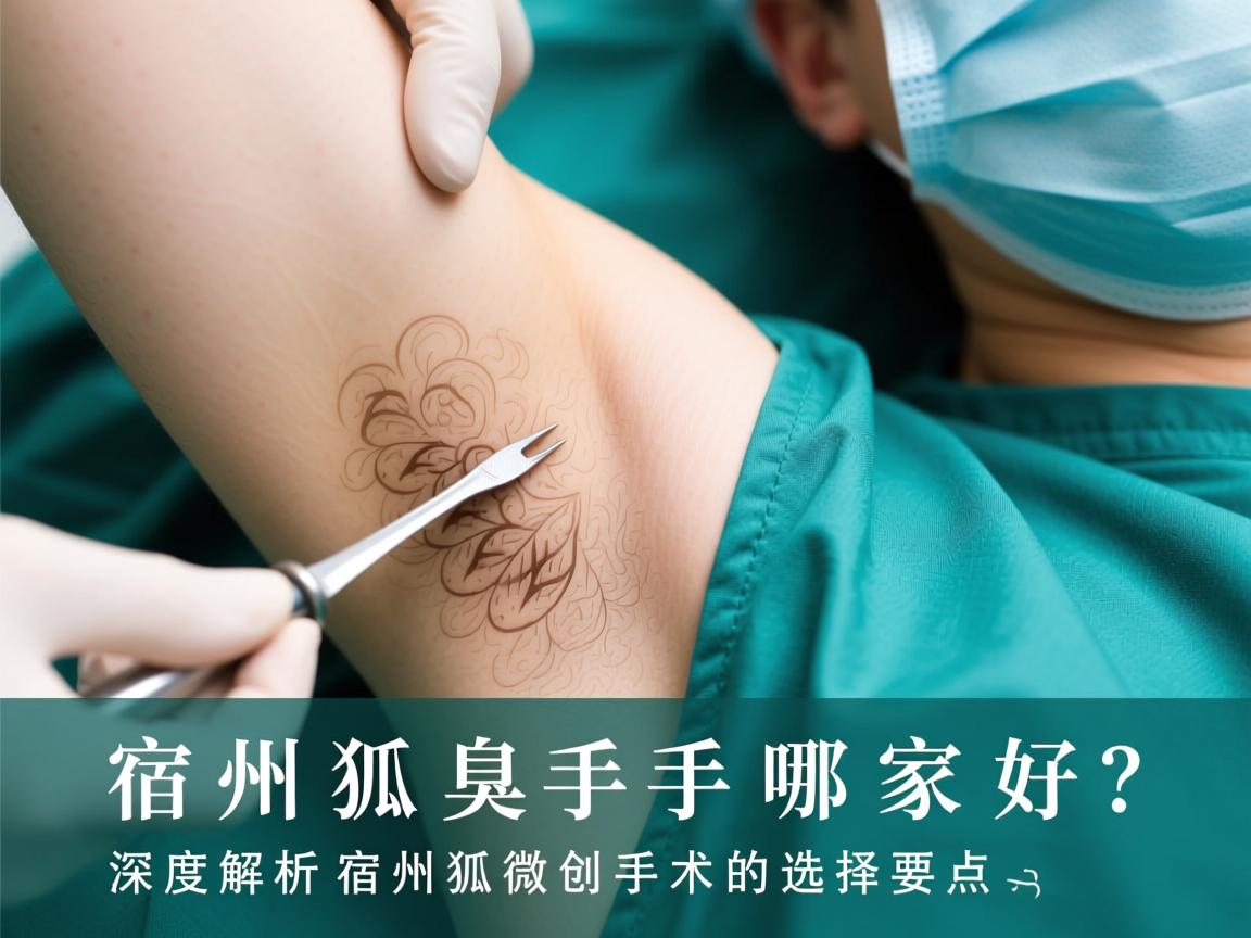 宿州狐臭微创手术哪家好？深度解析宿州狐臭微创手术的选择要点