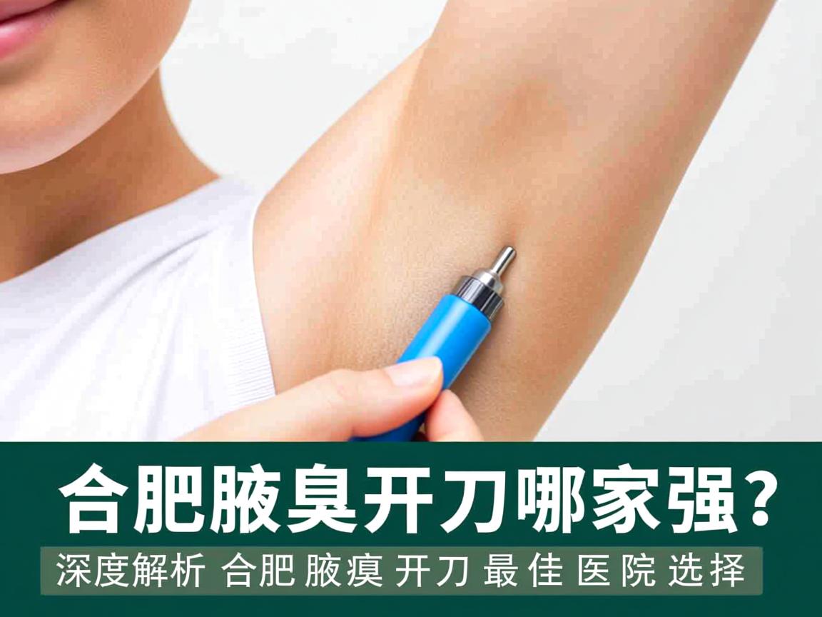 合肥腋臭开刀哪家强？深度解析合肥腋臭开刀最佳医院选择