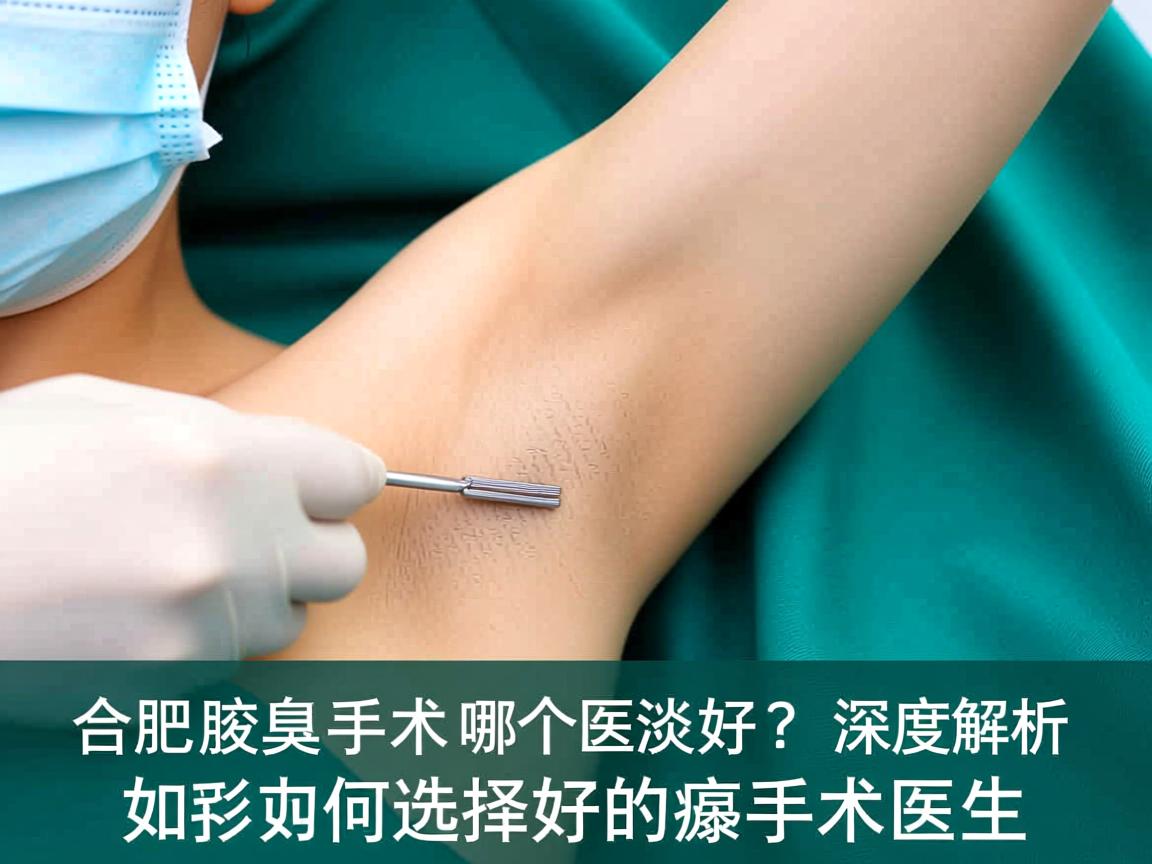 合肥腋臭手术哪个医生好?深度解析如何选择好的腋臭手术医生 合肥腋臭手术哪个医生好?深度解析如何选择好的腋臭手术医生