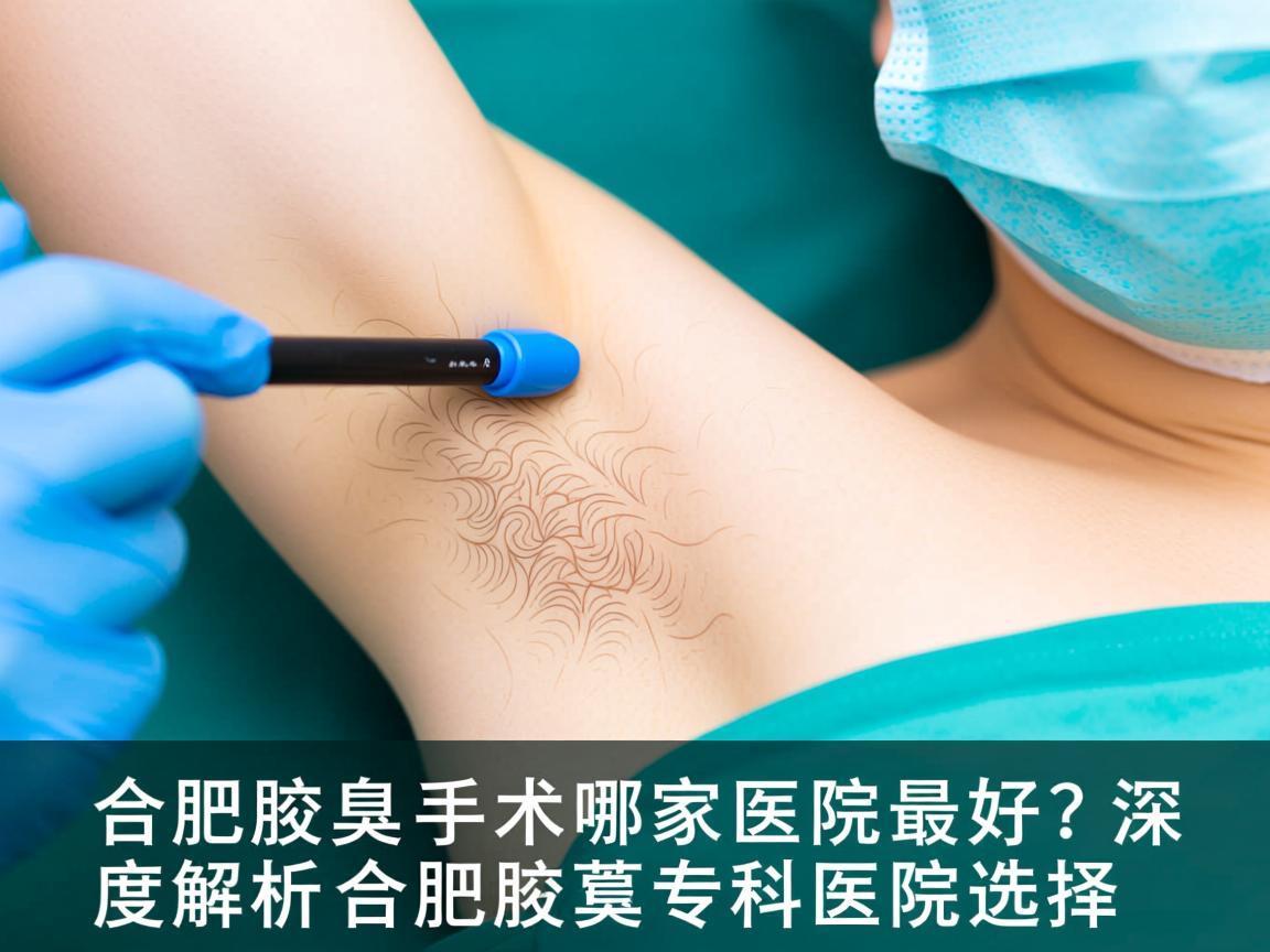 合肥腋臭手术哪家医院最好？深度解析合肥腋臭专科医院选择
