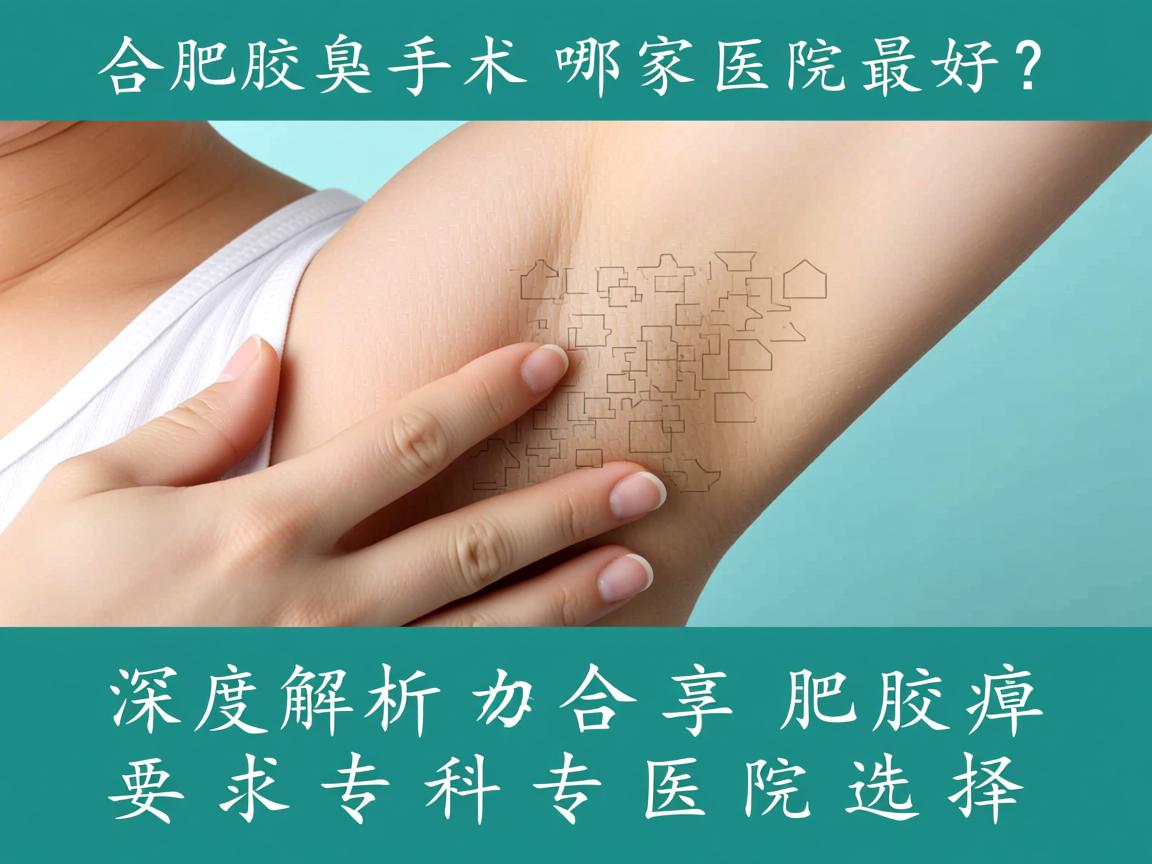 合肥腋臭手术哪家医院最好？深度解析合肥腋臭专科医院选择