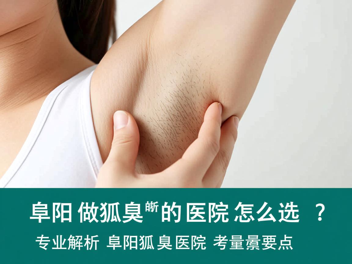 阜阳做狐臭的医院怎么选？专业解析阜阳狐臭医院的考量要点